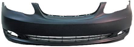 TOYOTA COROLLA 2003-2008 — FRONT BUMPER PRIMED; W/O SPOILER HOLE OR GROUND EFFECTS ; CE/LE SEDAN 2005-2008