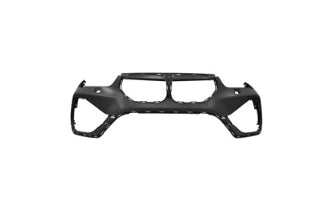 BMW X1 2016-2022 — FRONT BUMPER PRIMED; W/ 2 ASSISTANTS & WASHERS; W/O M-PKG; 2020-2022