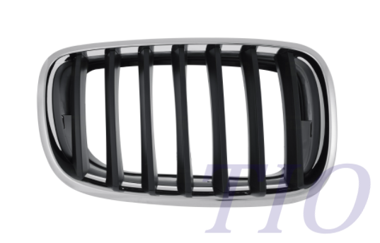 BMW X5 2007-2010 — GRILLE RH ; CHROME /BLACK; FOR 3.0SI / M X5 07-13 ; X6 M 10-14 /X6 35 I 08-12