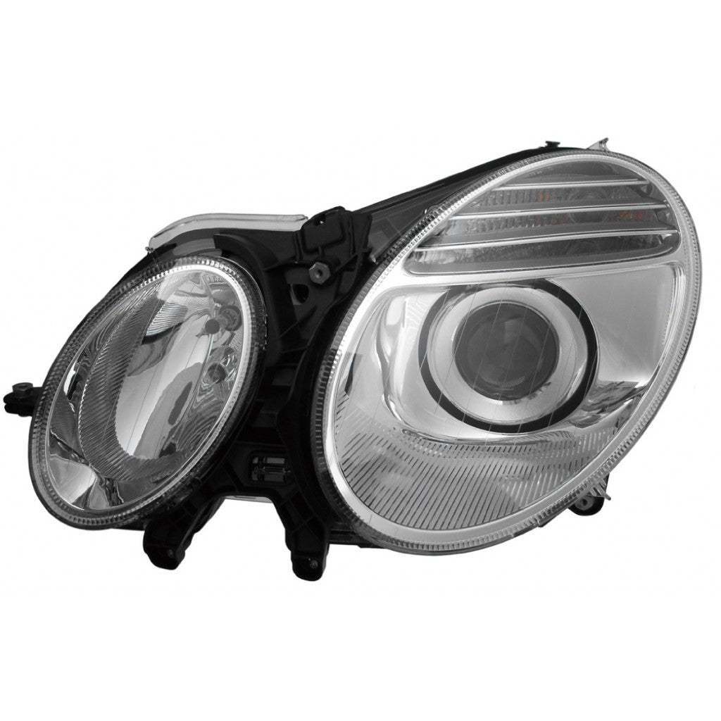 MERCEDES E-CLASS 2003-2009 — HEAD LAMP HALOGEN LH; E280/E63_AMG 07-09; E320/ E350 06-09; E55_AMG 2006