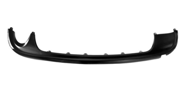 DODGE JOURNEY 2009-2020 — REAR CENTER BUMPER MOLDING; CHROME; SINGLE EXHAUST APPLIQUE; JOURNEY 2011-2020