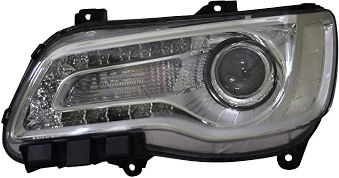 CHRYSLER 300 2011-2023 — HEAD LAMP HALOGEN LH; CHROME; 300 2015-2017