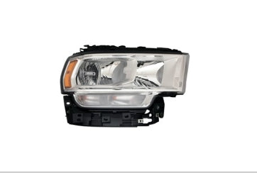 RAM RAM PICKUP-RAM 2019-2025 — HALOGEN HEADLIGHT RH; CHROME BEZEL; 25/35/45/5500 2019-2024 CAPA (68360176AE)