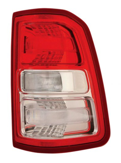 RAM RAM PICKUP-RAM 2019-2025 — HALOGEN TAIL LIGHT RH; W/O LOGO; CHROME; 1500 2019-2024