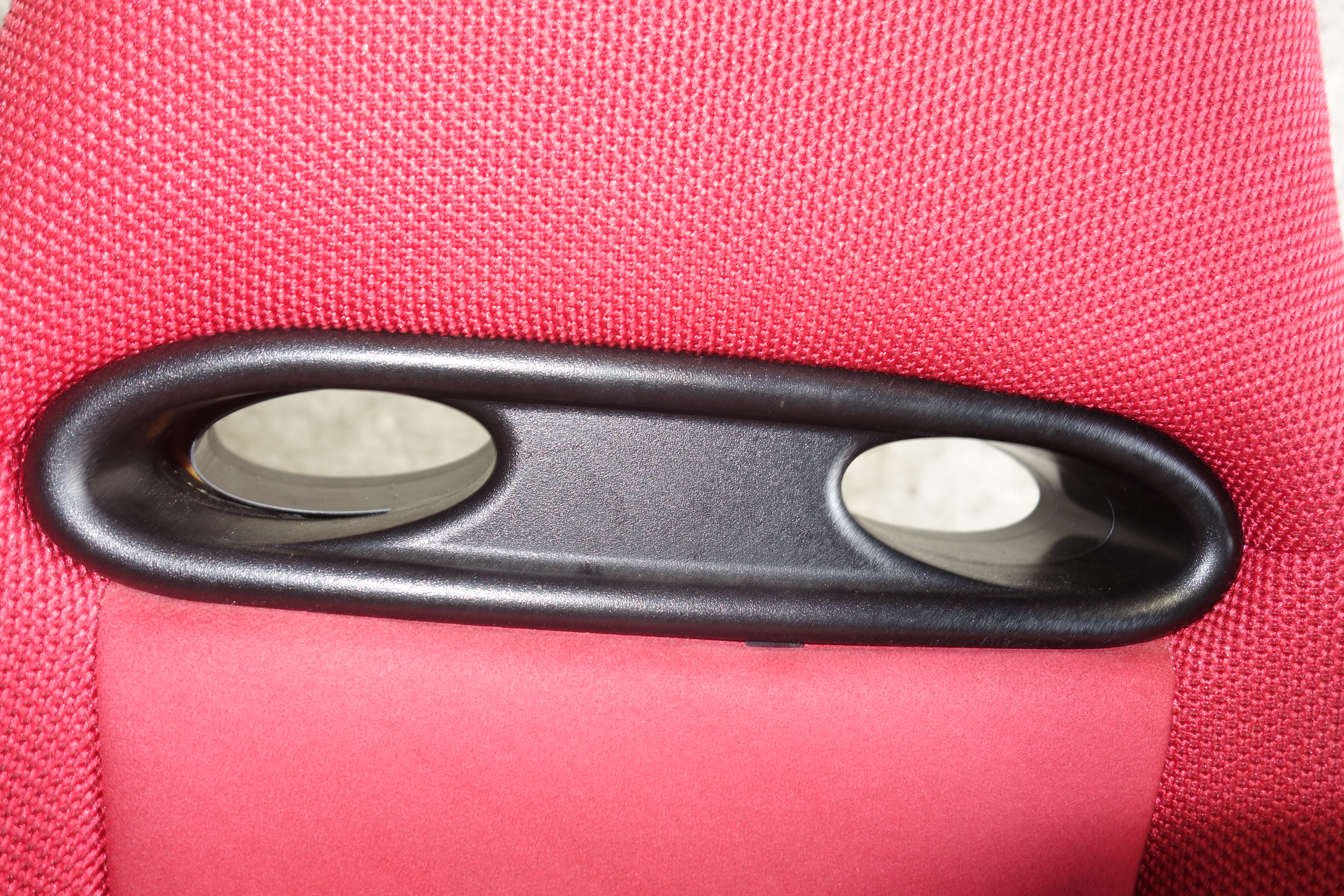 JDM Honda Civic Type R EP3 Recaro Seats Red Front Pair w/ Rails 2001–2005