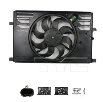 RAM PROMASTER_CITY 2015-2022 — DUAL RAD/CND FAN ASSEMBLY; 2.4L L4; 500X 16-18; RENEGADE 15-18; PROMASTER_CITY 15-22 (OE 68461973AA)