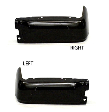 FORD PICKUP F150 2009-2014 — REAR BUMPER END; W/O PARK; PAINTED; LH + RH PIECES; FORD LIGHTDUTY 09-14/ SVT RAPTOR 10-14