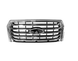 FORD PICKUP F150 2015-2017 — GRILLE; 5-CHROME BARS/CHROME SURROUND; FOR XLT; 2015-2017 (OE FL3Z8200EA)