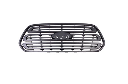 FORD TRANSIT VAN 2015-2019 — FRONT GRILLE; BLACK; W/O CHROME; T-150//T250/T350/T350HD VAN+WAGON+PASSENGER ALL 2015-2019