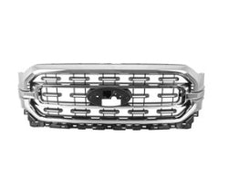 FORD PICKUP F150 2021-2023 — GRILLE; 2 MAIN BARS CHROME/CHROME FRAME; FOR XLT; 2021-2023 (ML2Z8200CA/CB)