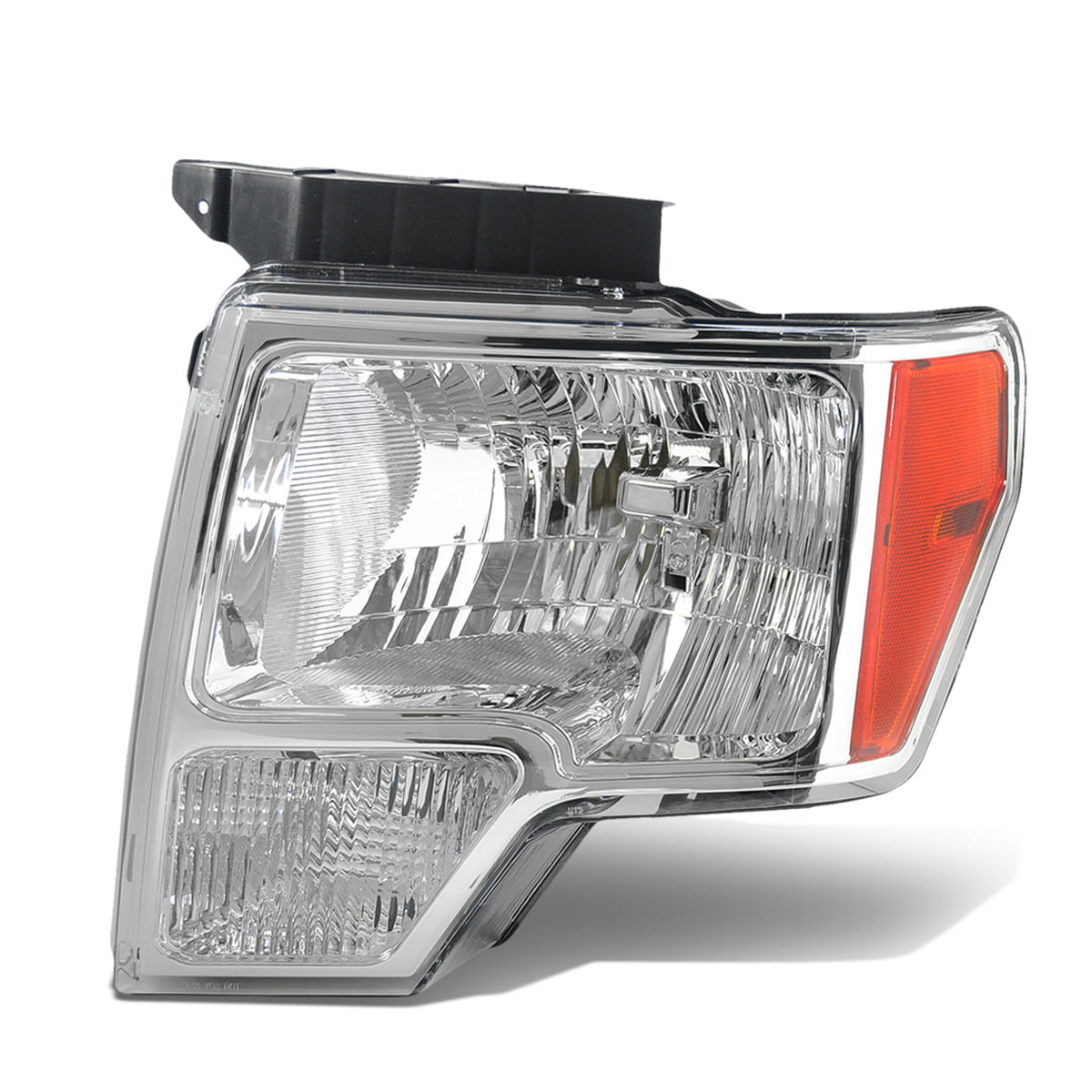 FORD PICKUP F150 2009-2014 — HEAD LAMP LH; CHROME TRIM ; LIGHTDUTY 2009-2014