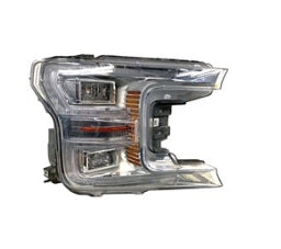 FORD PICKUP F150 2018-2020 — LED HEADLIGHT RH; CHROME BEZEL; 2018-2020 (JL3Z13008AG)