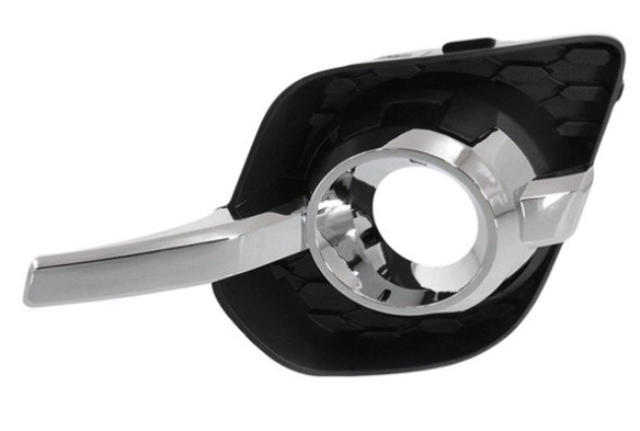 CHEVROLET EQUINOX 2010-2017 — FOG LAMP BEZEL LH; BLACK/CHROME MOLDING; FOR LT/LTZ MODELS; EQUINOX 2010-2015