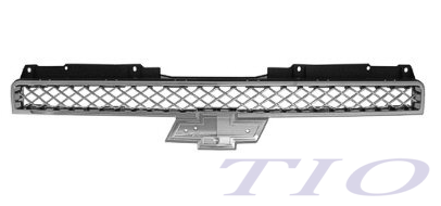CHEVROLET AVALANCHE 2007-2013 — GRILLE UPPER; CHROME; W/OFF ROAD PKG; AVALANCHE 07-13; TAHOE/SUBURBAN 07-14
