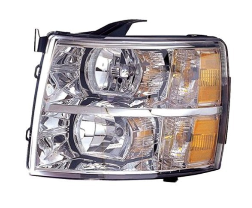 CHEVROLET SILVERADO PICKUP 2007-2013 — DRIVER SIDE HEAD LAMP ; SILVERADO 07-13 ( HYBRID 09-13 ) /SILVERADO 25-3500 11-14