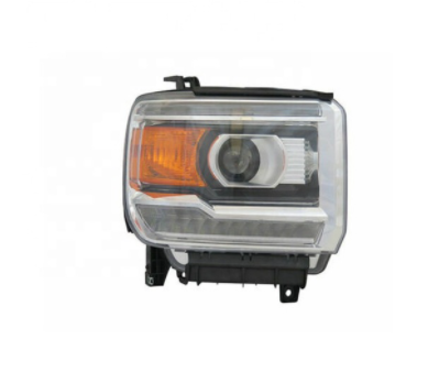 GMC SIERRA PICKUP 2014-2018 — HEAD LAMP HALOGEN LH ; LED ACCENTS; SIERRA 1500/DENALI 14-15(LTD 19); SIERRA 25-3500 15 -19 /DENALI 25-3500 15-17