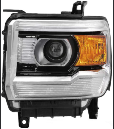 GMC SIERRA PICKUP 2014-2018 — HALOGEN HEADLIGHT LH; W/O LED; SIERRA/DENALI 1500 14-15; SIERRA/DENALI 25-3500 15-19