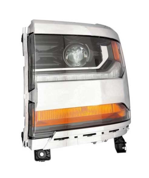 CHEVROLET SILVERADO PICKUP 2014-2018 — HID HEADLIGHT LH; CHROME BEZEL; SILVERADO 1500 2016-2019 CAPA (84064044)
