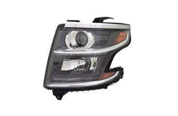 CHEVROLET SUBURBAN 2015-2020 — HALOGEN HEADLIGHT LH; W/O LOGO/RST PKG/INTELLIGENT BEAMS; TAHOE/SUBURBAN 2018-2020