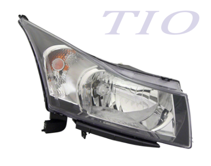 CHEVROLET CRUZE 2011-2015 — HEAD LAMP RH; FITS 2012 1ST DESIGN WITH CHROME RING ; 2011-2012