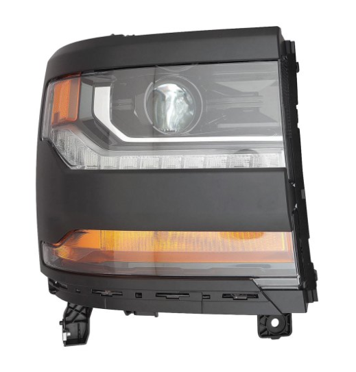 CHEVROLET SILVERADO PICKUP 2014-2018 — HID HEADLIGHT RH; W/ PAINT TO-MATCH TRIM; 1500 CUSTOM 2016-2018/1500_LD 2019