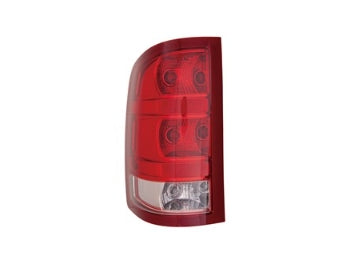 GMC SIERRA PICKUP 2007-2013 — TAIL LIGHT LH; SIERRA/HYB 10-13; SIERRA_2500-3500 11-14 ( SMALL 921 BULB; W/O DARK RED TRIM; EXC BASE/DUALLY; 2ND DESIGN ) CAPA