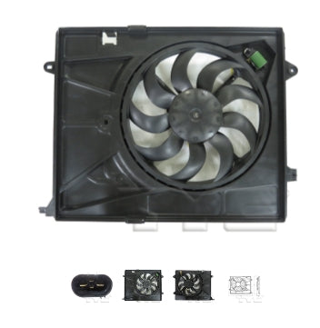CHEVROLET TRAX 2013-2016 — DUAL RAD/CND FAN ASSEMBLY; 1.4L L4; LS/LT 14-20; PREMIER 17-20; LTZ 14-16 (OE 95392642)