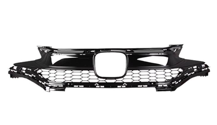 HONDA FIT 2015-2020 — FRONT GRILLE; PAINTED BLACK; NO MOULDING; FIT 2018-2020