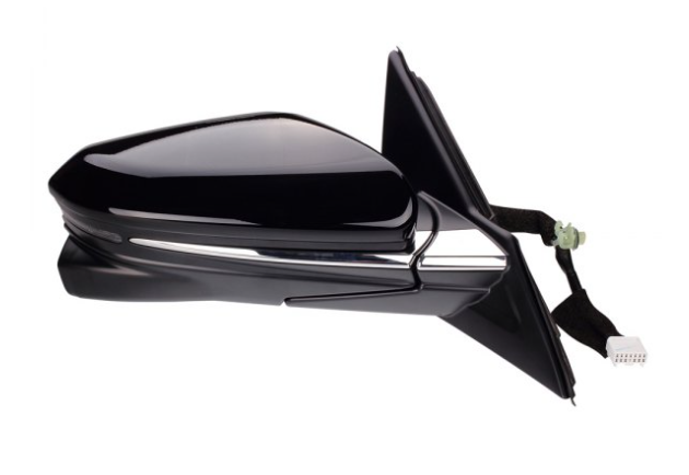 HONDA CIVIC 2016-2021 — MIRROR RH; POWER/HEAT/SIGNAL/CAMERA; PTM COVER; SEDAN 2016-2017