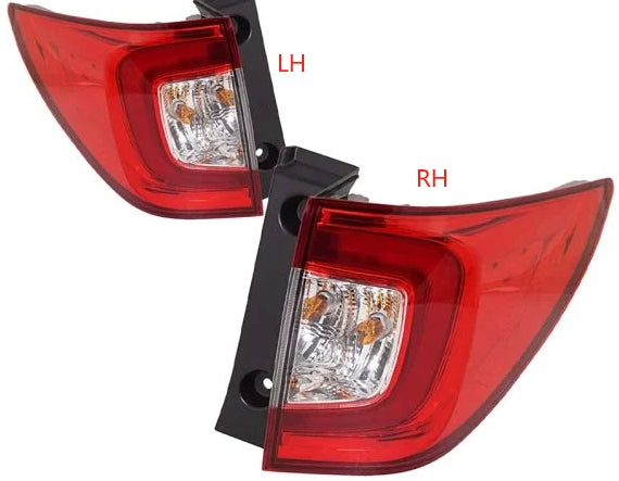 HONDA PILOT 2016-2022 — OUTER TAIL LIGHT LH; SMOKED LENS; PILOT BLACK EDITION/SPORT/TRAILSPORT 19-22; PASSPORT TRAILSPORT 22-25