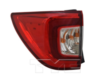 HONDA PILOT 2016-2022 — OUTER TAIL LIGHT LH; W/O BLACK EDITION; 2019-2022 CAPA