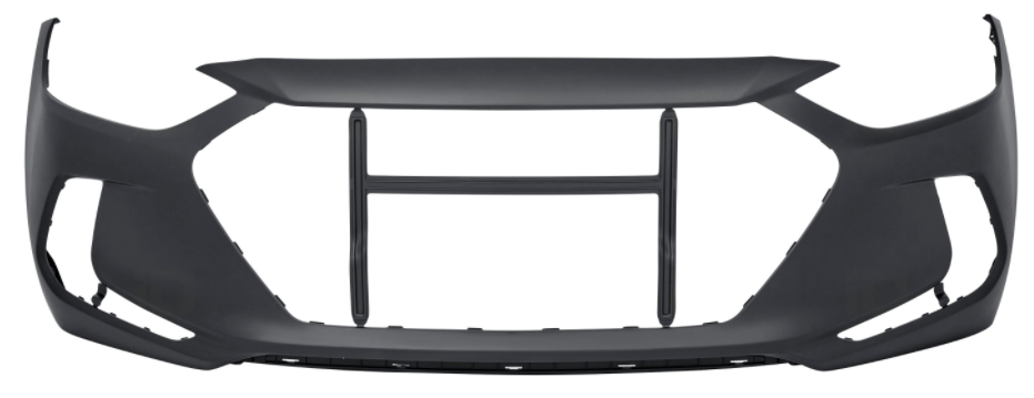 HYUNDAI ELANTRA 2017-2018 — FRONT BUMPER PRIMED;USA BUILT; W/O TOW; ELANTRA SEDAN 2017-2018 (EXCEPT SPORT)