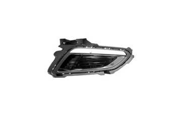 HYUNDAI SONATA 2015-2017 — DAYTIME RUNNING LIGHT BEZEL RH; BLK/CHROME; SONATA HYB 2016-2017