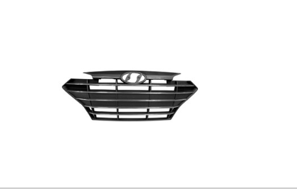 HYUNDAI ELANTRA 2019-2020 — FRONT GRILLE; KOREA BUILT; W/O SPORT & CRUISE; BLACK/6 CHR-BARS; SEDAN 2019-2020
