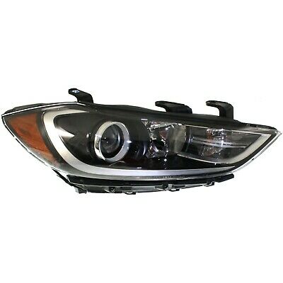 HYUNDAI ELANTRA 2017-2018 — HEAD LAMP HALOGEN RH; USA BUILT ; W/O DRL IN BUMPER ; SEDAN 2017-2018
