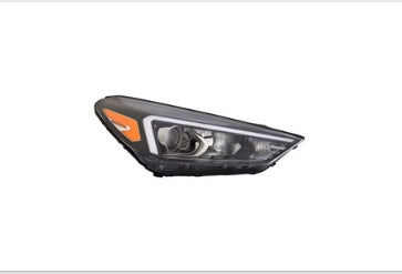 HYUNDAI TUCSON 2016-2021 — HALOGEN HEADLIGHT RH; W/O LED-ACCENT; TUCSON 2019-2021