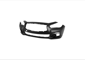 INFINITI Q50 2014-2023 — FRONT BUMPER PRIMED; W/O SENSORS & SPORT; Q50_SEDAN 2014-2017 CAPA