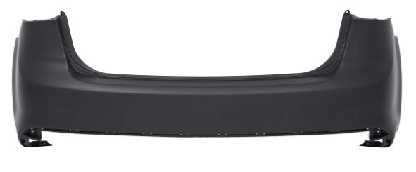 KIA FORTE 2017-2018 — REAR BUMPER PRIMED; W/O SENSORS; FORTE SEDAN 2017-2018 CAPA