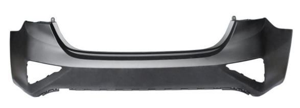 KIA FORTE 2019-2024 — REAR BUMPER PRIMED; W/O SENSORS; FORTE SEDAN 2019-2021 CAPA