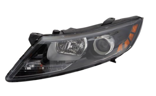 KIA OPTIMA 2011-2015 — HALOGEN HEADLIGHT LH; KOREAN BUILT; OPTIMA (2006-) 2011-2013 ( EXCEPT HYB )