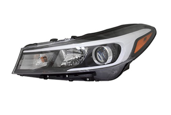 KIA FORTE 2017-2018 — HALOGEN HEADLIGHT LH; W/O LED ACCENT; FORTE/HBACK 2017-2018 ( TO 07/2017 )