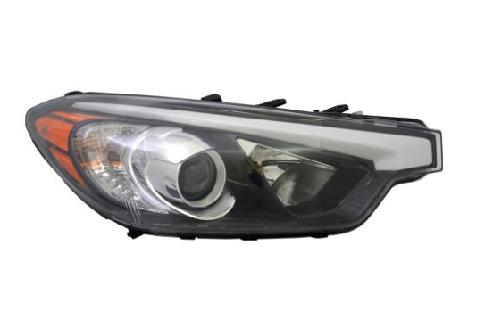 KIA FORTE 2014-2016 — HALOGEN HEADLAMP RH; W/O LED POSITION LAMP; FORTE/ HBACK 2014-2016