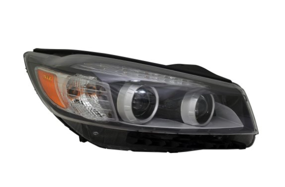 KIA SORENTO 2016-2020 — HALOGEN HEADLIGHT RH; W/O LED LIGHT ACCENT; SORENTO 2016-2018 CAPA