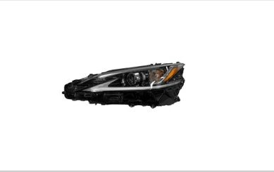 LEXUS ES350 2019-2025 — LED HEADLIGHT LH; N-AMERICAN BUILT; W/O LED TURN SIGNAL; ES350 19-21; ES250 2021