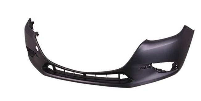 MAZDA MZ 3 2017-2018 — FRONT BUMPER PRIMED; MEXICO BUILT; MAZDA 3 2017-2018 CAPA