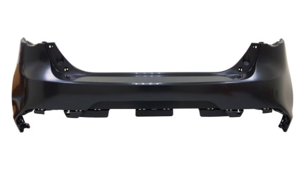 MAZDA MZ 3 2019-2025 — REAR BUMPER PRIMED; W/O SENSORS AND BLIND SPOT; HBACK/SPORT 2019-2021