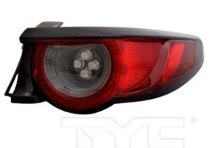 MAZDA MZ 3 2019-2025 — OUTER TAIL LIGHT RH; W/O LED ACCENT; HBACK 2019-2021