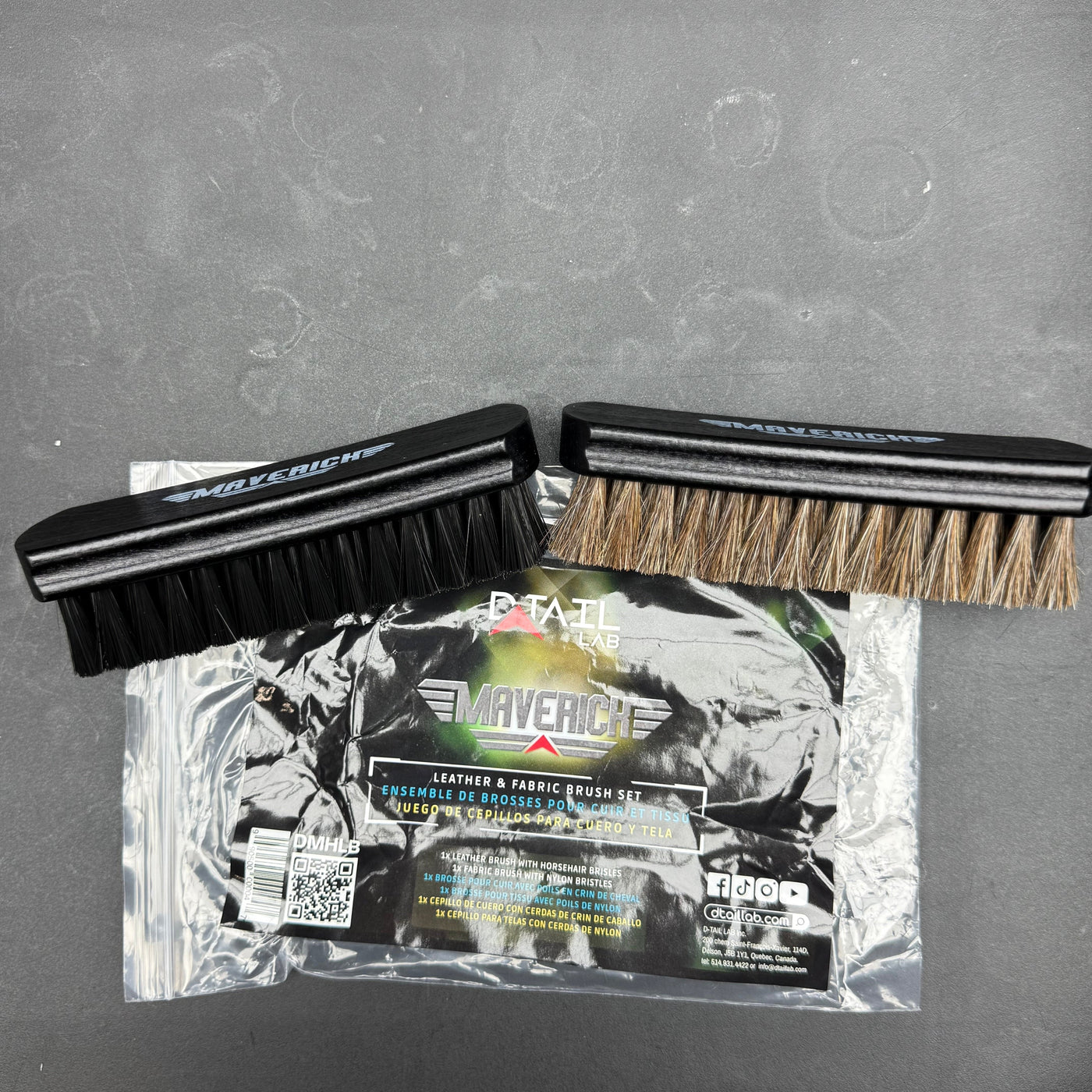 MAVERICK Leather & Fabric Brush Set - 2 PCS