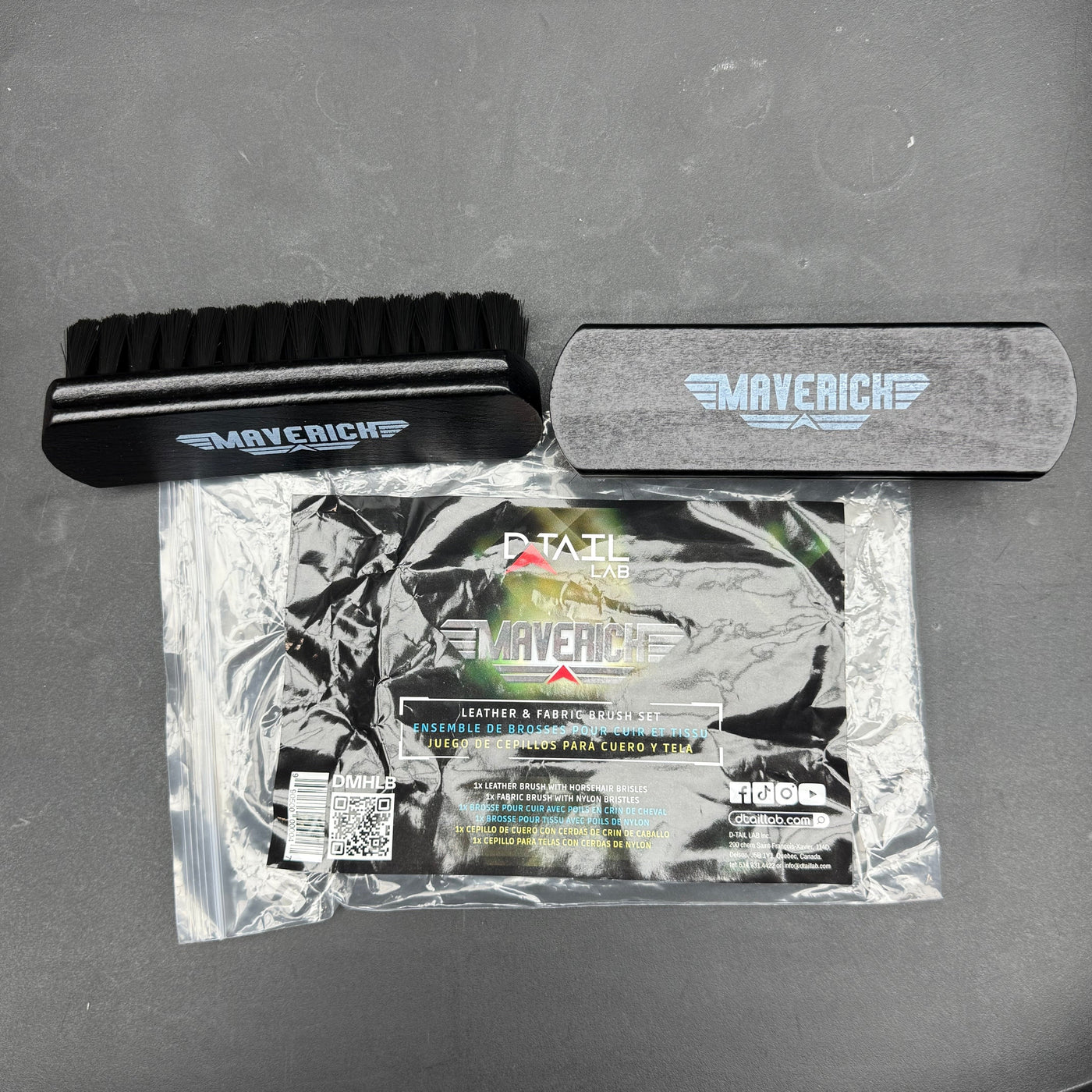 MAVERICK Leather & Fabric Brush Set - 2 PCS