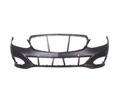 MERCEDES E-CLASS 2010-2016 — FRONT BUMPER PRIMED; W/ SENSORS; W/O AMG; CENTER GRILLE EMBLEM STYLE; SEDAN/WAGON; E250/E350/E550 14-16; E400 15-16/HYB 14-15 (21288026479999)